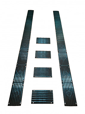 Пластиковое противоскользящее покрытие в прицеп направляющая для лыжи снегохода  